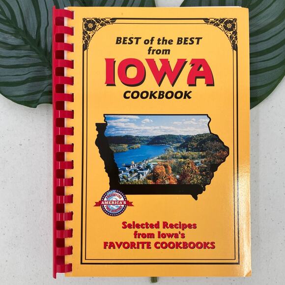 Vintage Best of the Best from Iowa Paperback Spiral Bound 1997 State Cookbook - Picture 1 of 12